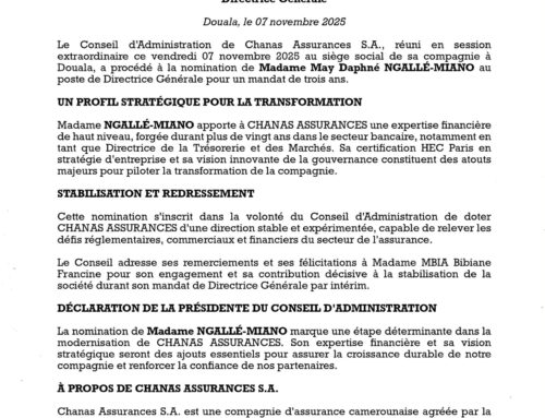 COMMUNIQUE DE PRESSE